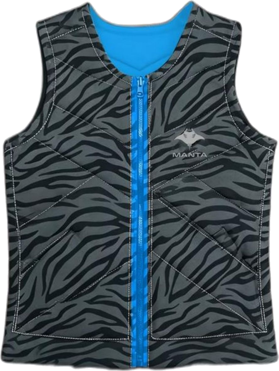 Zebra Camo Impact Vest — Zebra Camo (Blue Zip)